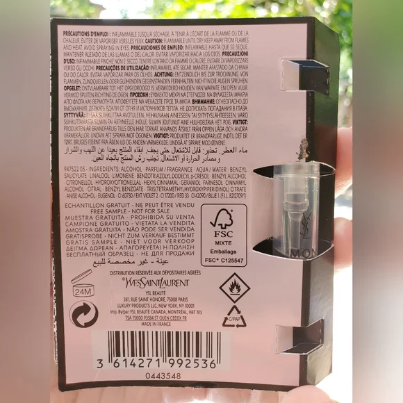 YSL Yves Saint Laurent Mon Paris Eau De Parfum Mini Perfume Samples ×3 NEW - Picture 3 of 3